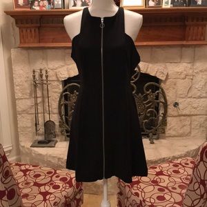 NWT Free People Black almost backless dress Sz-M